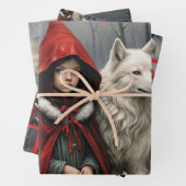 リトルレッドクリスマスギフト ラッピングペーパーシート (インサイチュ)