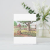 リトルレッドスクールハウス ポストカード (スタンド正面)