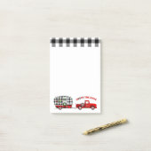 リトルレッドトラックとヴィンテージキャンパー ポストイット (デスク上)