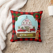 リトルレッドトラック秋とウィンターグローブ クッション (ブランケット)