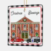 リトルレッドトラック警察署 セラミックオーナメント (左)