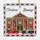 リトルレッドトラック警察署 セラミックオーナメント (正面)