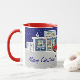 リトルレッドトラック(魚釣りタックル店) マグカップ