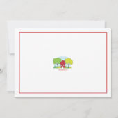 リトルレッドハウス引っ越し祝いパーティーパーティの招待状 招待状 (裏面)