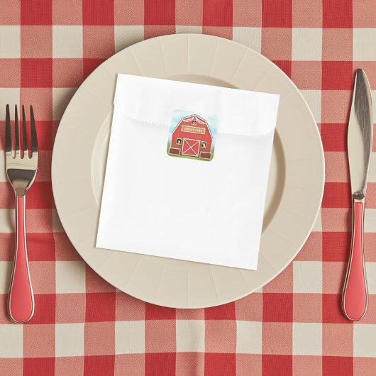 リトルレッドバーンファームバースデーパーティー スクエアシール