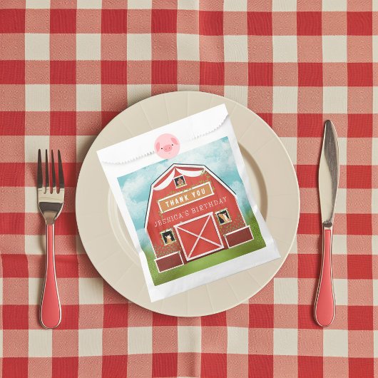 リトルレッドバーンファームバースデーパーティー フェイバーバッグ