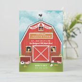 リトルレッドバーンファームバースデーパーティー 招待状 (スタンド正面)