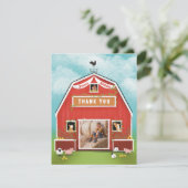 リトルレッドバーン ファーム バースデーパーティー サンキューカード (スタンド正面)