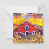 リトルレッドフェアリーハウス ノートカード (正面)