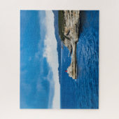 リトルレッドフランスのライトハウスオンホワイトクリフ ジグソーパズル (縦)