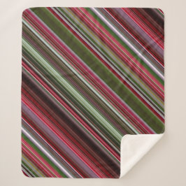 リトルレッドベリーレッド&グリーンストライプ シェルパブランケット