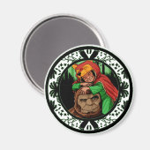 リトルレッドマイティニッツビフットサスカッチダディ マグネット (正面/裏面)