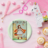 リトルレッドライディングフッドヴィンテージかわいい ペーパープレート (パーティー)