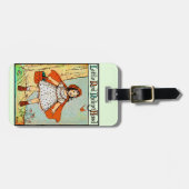 リトルレッドライディングフッドヴィンテージかわいい ラゲッジタグ (正面横)