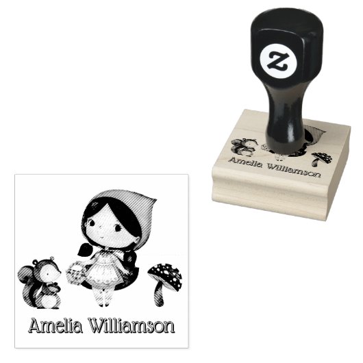 リトルレッドライディングフッド幼稚園 ラバースタンプ (押印)