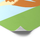 リトルレッドライディングフードガールズバースデーパーティバナー ポスター (角)