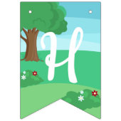 リトルレッドライディングフードフェアユタリーガールズ誕生日 バンティングフラッグ (第2の旗)