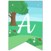 リトルレッドライディングフードフェアユタリーガールズ誕生日 バンティングフラッグ (第3の旗)