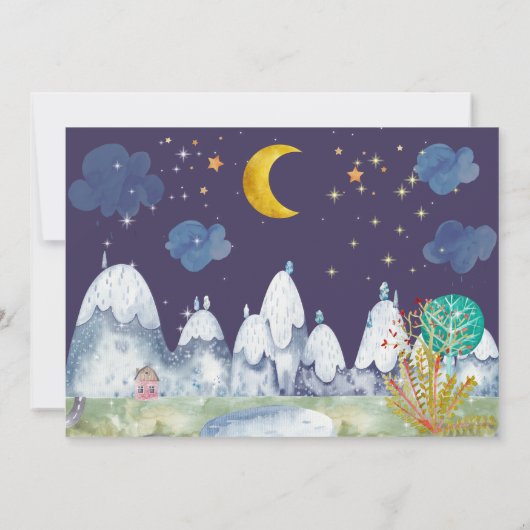 リトルレッドライディングフード誕生日招待状 招待状 (裏面)