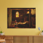 リトルレッドライディングフード， c.1820 キャンバスプリント (インサイチュ (リビング))