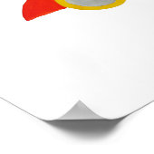 リトルレッドロードスターレーシングカーチャイルド1st誕生日 ポスター (角)