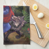 リトルレッド乗馬フード キッチンタオル (四つ折り)