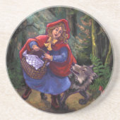 リトルレッド乗馬フード コースター (正面)