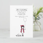 リトルレッド乗馬フード 招待状 (スタンド正面)