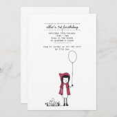 リトルレッド乗馬フード 招待状 (正面/裏面)