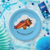 リトルレッド飛行機デザイン紙プレート ペーパープレート (パーティー)