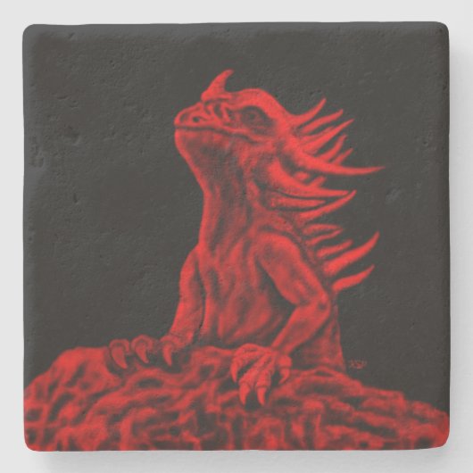 リトルレッド・ドラゴン ストーンコースター (正面)