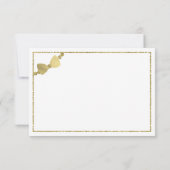 リトルレディサンキューカードフェイク金ゴールド サンキューカード (裏面)