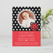 リトルレディバグバースデー 招待状 (スタンド正面)