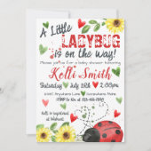 リトルレディバグベビーシャワー招待状 招待状 (正面)