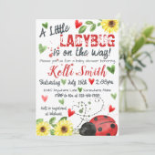 リトルレディバグベビーシャワー招待状 招待状 (スタンド正面)