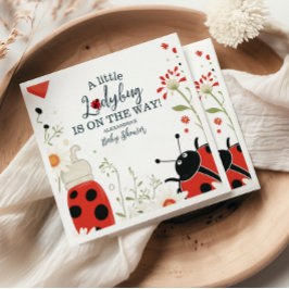 リトルレディバグ春ベビーシャワー スタンダードカクテルナプキン