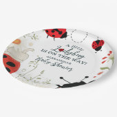 リトルレディバグ春ベビーシャワー ペーパープレート (アングル)