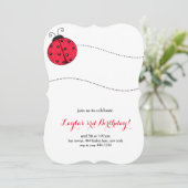 リトルレディバグ誕生日パーティーの招待 招待状 (スタンド正面)