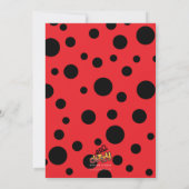 リトルレディバグ誕生日招待状 招待状 (裏面)