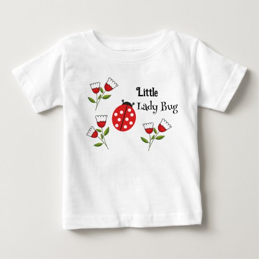 リトルレディバグ ベビーTシャツ (正面)