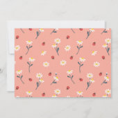 リトルレディベイビーシャワー招待状 招待状 (裏面)