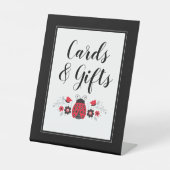 リトルレディラディバグ女の子の赤ちゃんシャワー 台座サイン (正面)