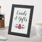 リトルレディラディバグ女の子の赤ちゃんシャワー 台座サイン (インサイチュ)