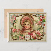 リトルレディヴィンテージ再生はがき ポストカード (正面/裏面)