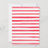 リトルレディージンジャーブレッドクリスマスガールベビーシャワー 招待状 (裏面)