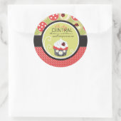 リトルレディービジネスステッカー ラウンドシール (バッグ)