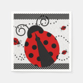 リトルレディーベビーシャワーナプキン スタンダードカクテルナプキン (正面)