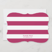 リトルレディーベビーシャワー招待状/プラム 招待状 (裏面)