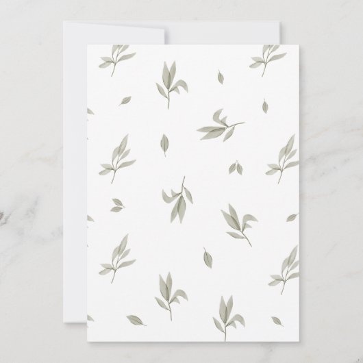 リトルレディーベビーシャワー招待状、ベビードレス 招待状 (裏面)