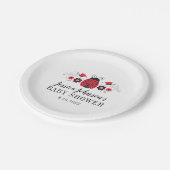 リトルレディーレディバグベビーシャワー紙プレート ペーパープレート (アングル)